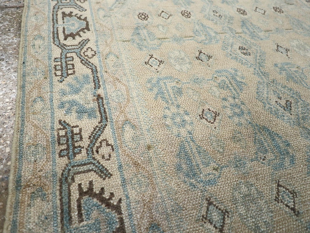 Vintage Persian Malayer Throw Rug, No.32828 - Staging