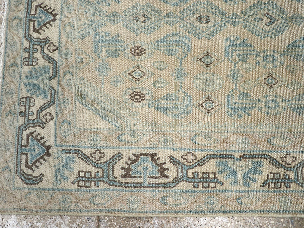 Vintage Persian Malayer Throw Rug, No.32828 - Staging