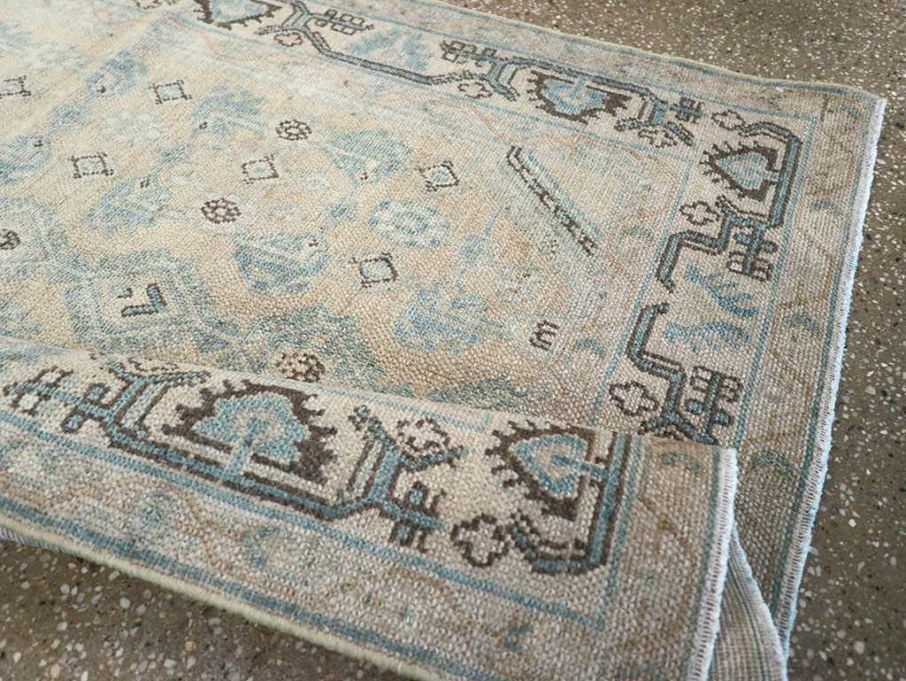Vintage Persian Malayer Throw Rug, No.32828 - Staging