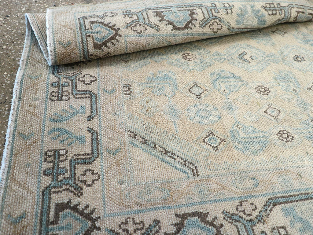 Vintage Persian Malayer Throw Rug, No.32828 - Staging