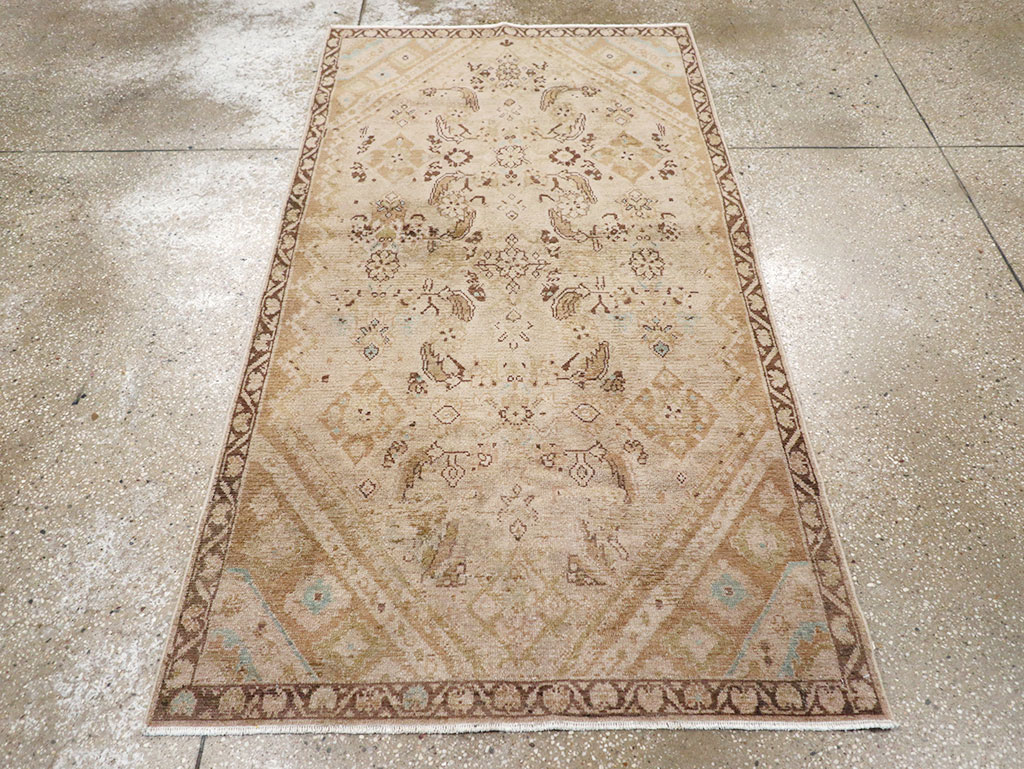Vintage Persian Malayer Accent Rug, No.32829 - Staging