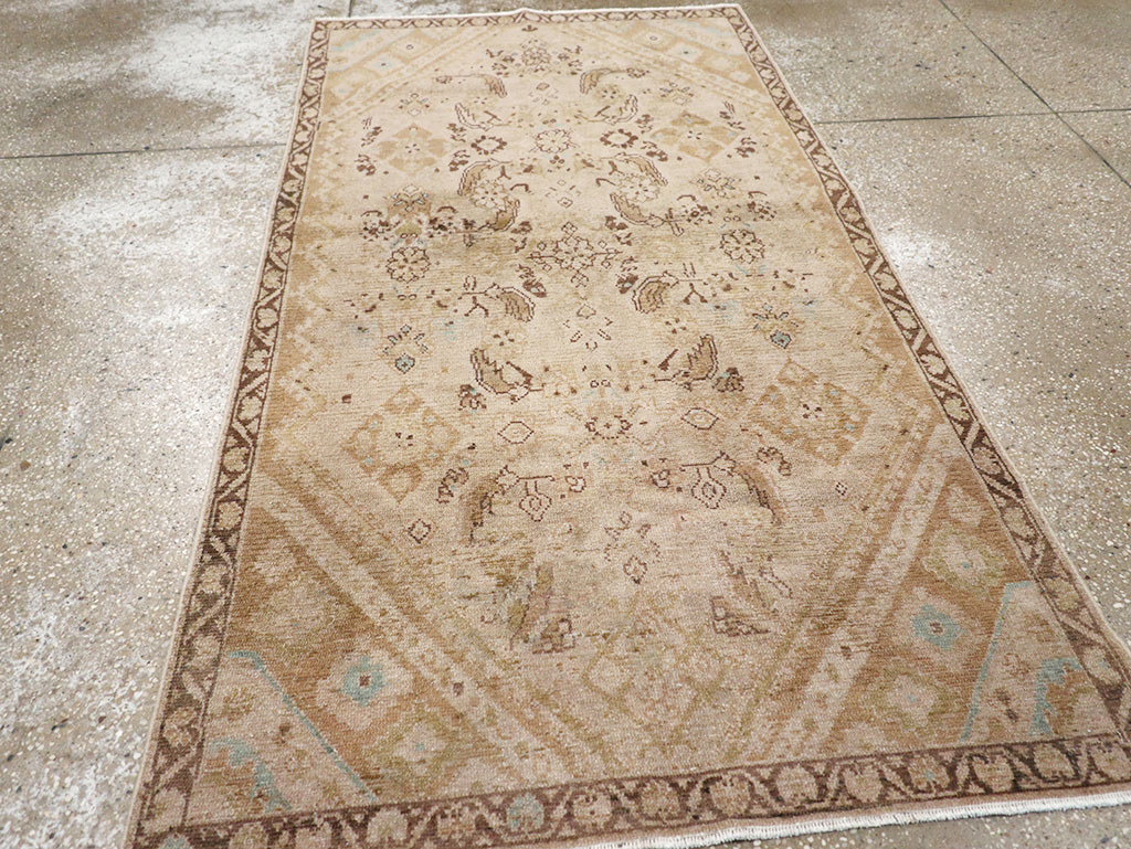 Vintage Persian Malayer Accent Rug, No.32829 - Staging