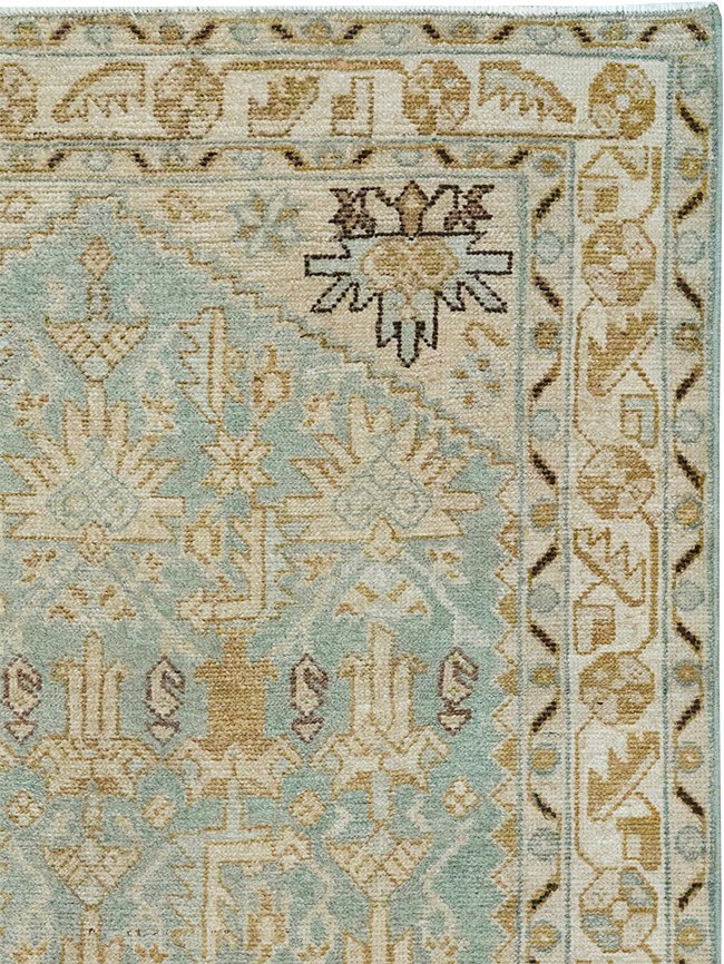 Vintage Persian Malayer Throw Rug, No.32830 - Staging