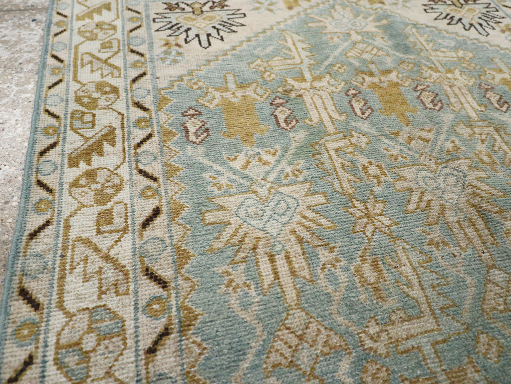 Vintage Persian Malayer Throw Rug, No.32830 - Staging