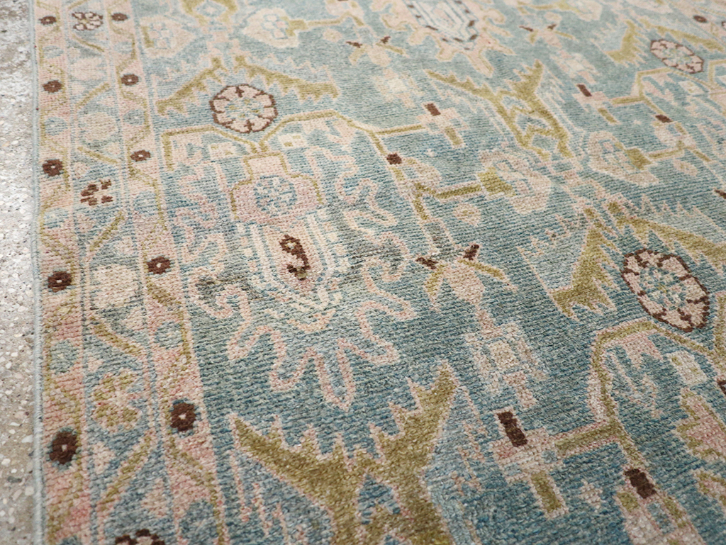 Vintage Persian Malayer Throw Rug, No.32831 - Staging