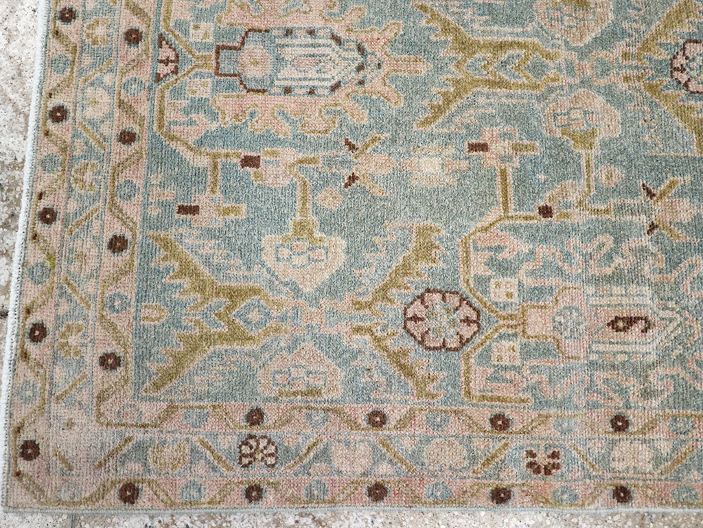 Vintage Persian Malayer Throw Rug, No.32831 - Staging