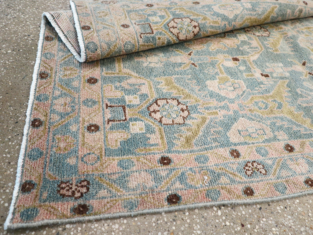 Vintage Persian Malayer Throw Rug, No.32831 - Staging