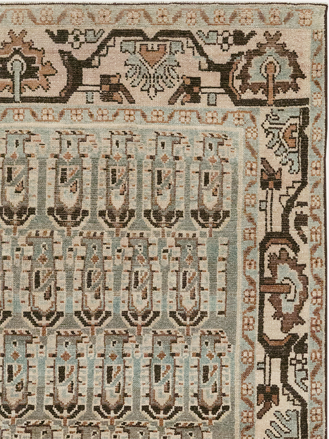 Vintage Persian Malayer Accent Rug, No.32833 - Staging