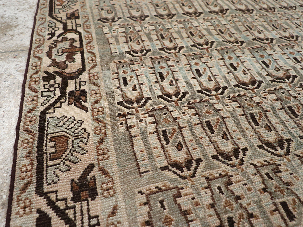 Vintage Persian Malayer Accent Rug, No.32833 - Staging