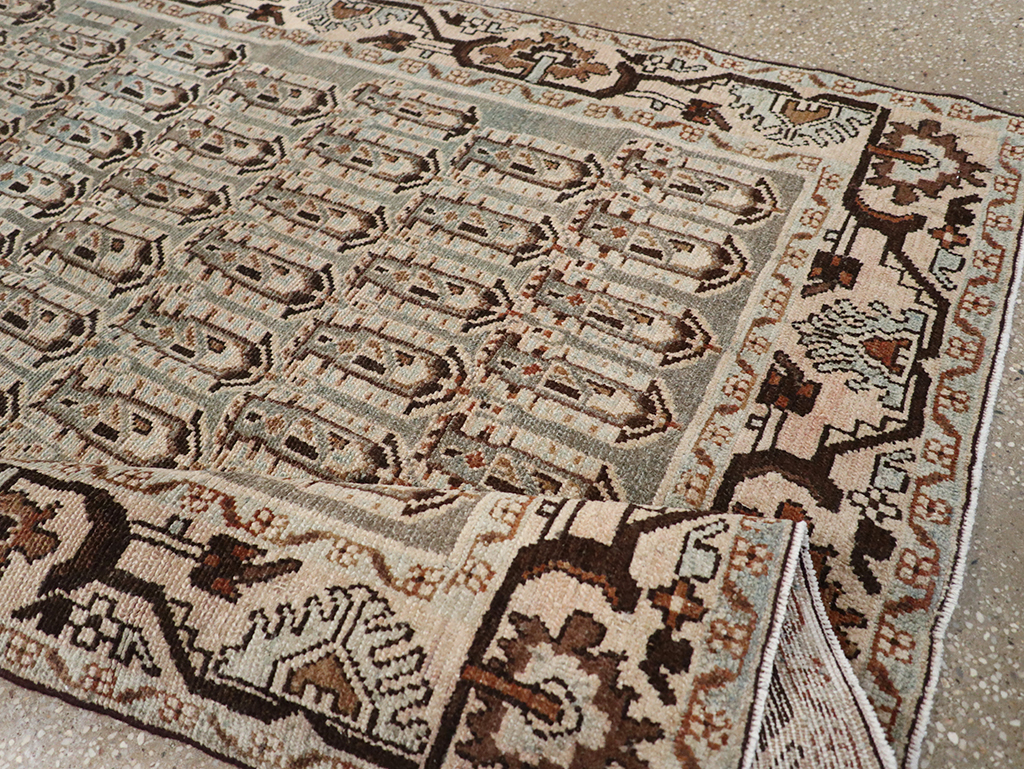 Vintage Persian Malayer Accent Rug, No.32833 - Staging