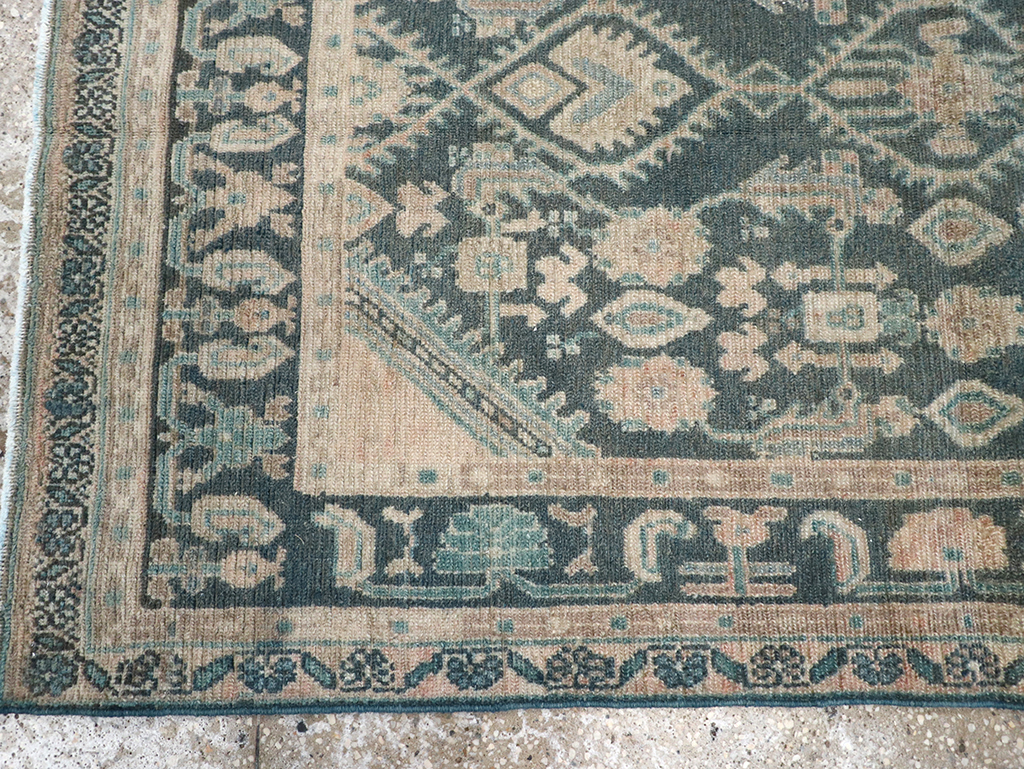 Vintage Persian Malayer Throw Rug, No.32835 - Staging