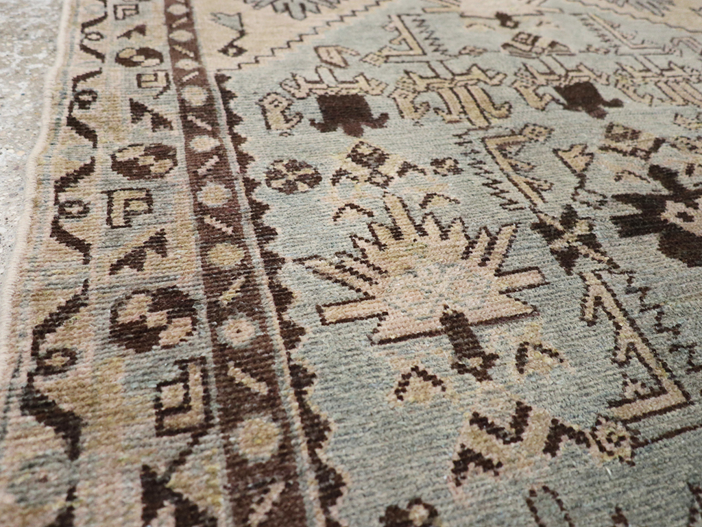 Vintage Persian Malayer Throw Rug, No.32836 - Staging