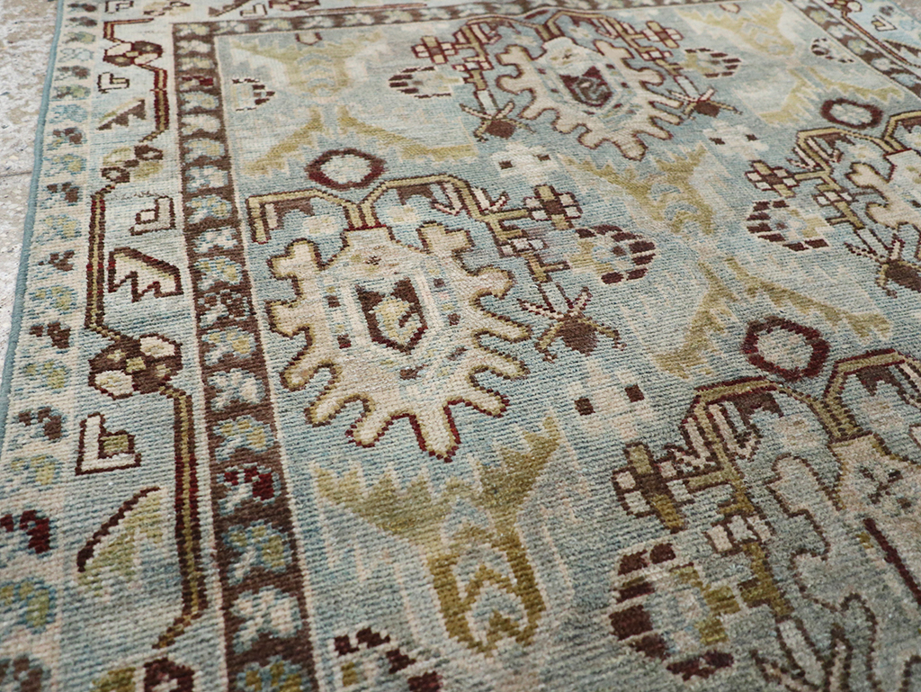Vintage Persian Malayer Throw Rug, No.32837 - Staging