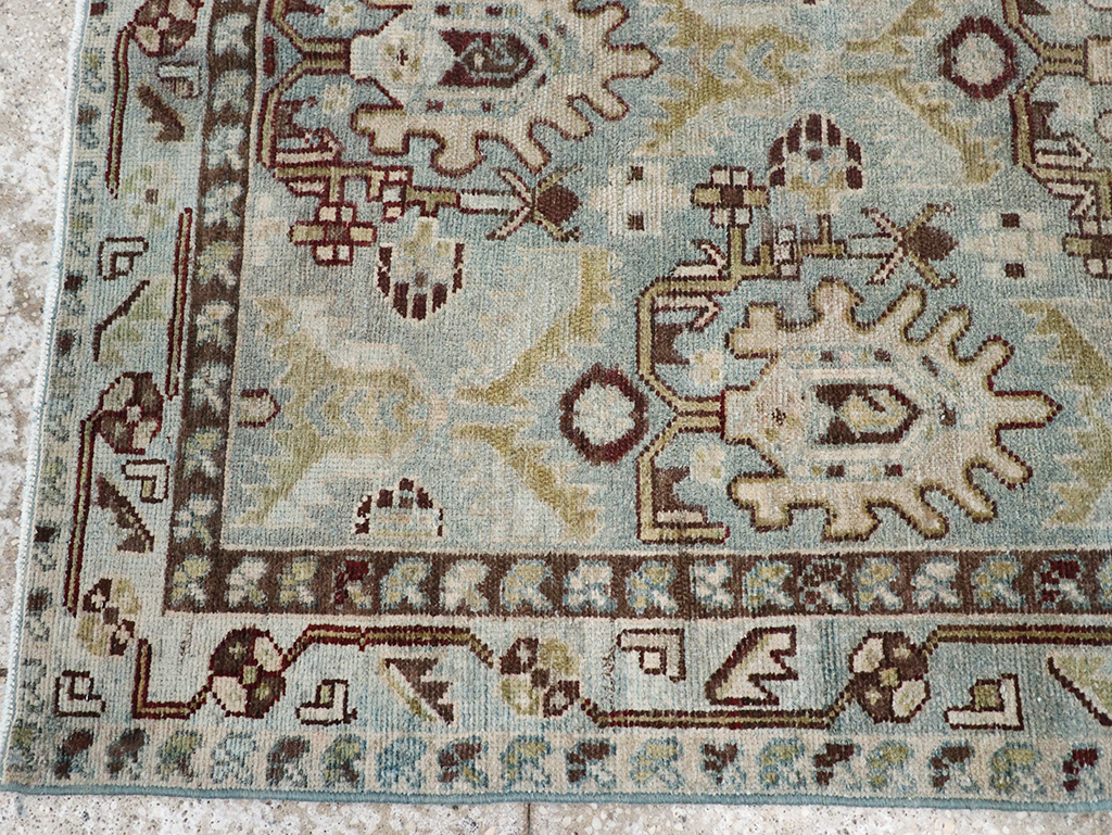 Vintage Persian Malayer Throw Rug, No.32837 - Staging