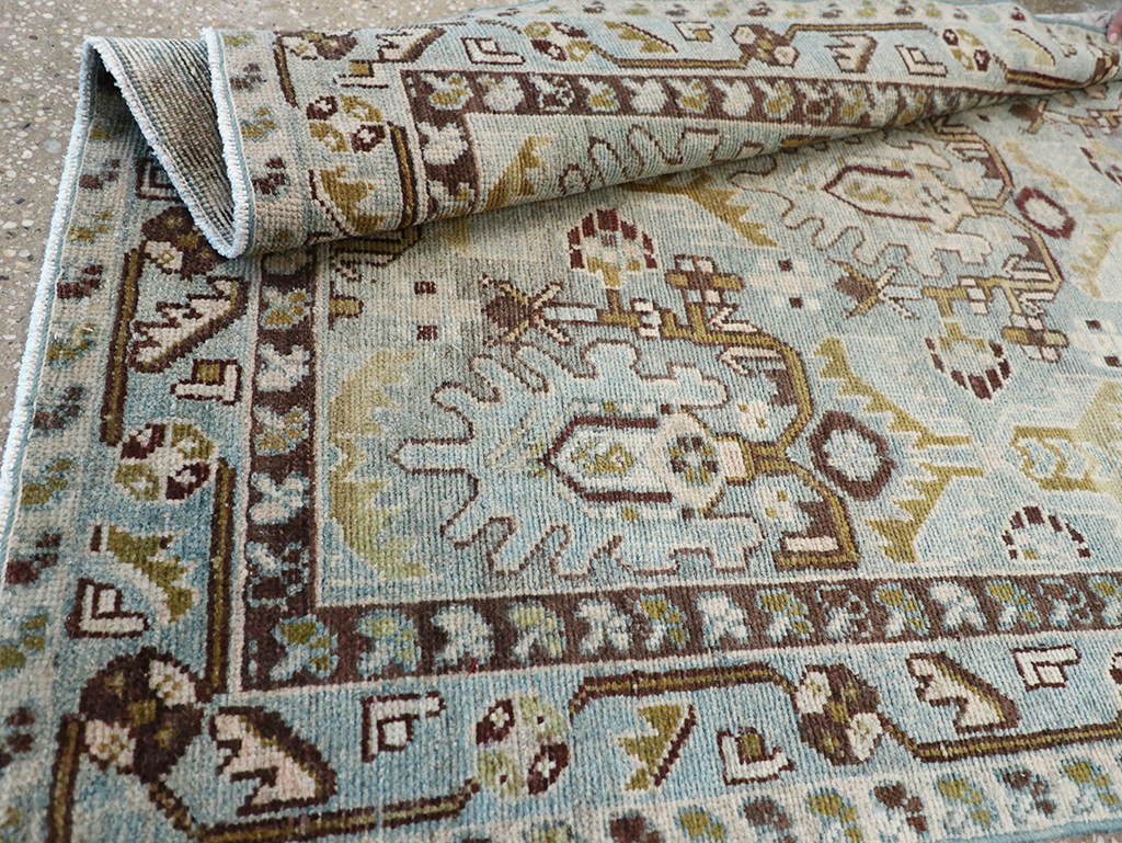 Vintage Persian Malayer Throw Rug, No.32837 - Staging