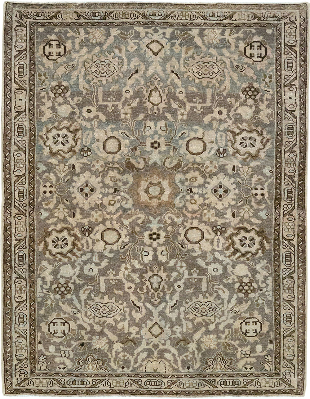 Vintage Persian Malayer Throw Rug, No.32838 - Staging