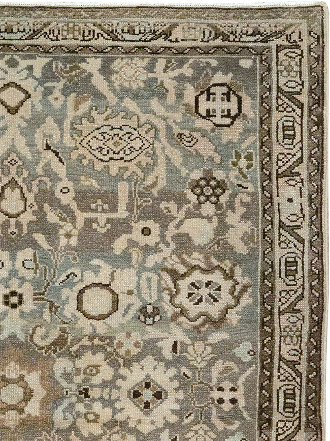 Vintage Persian Malayer Throw Rug, No.32838 - Staging