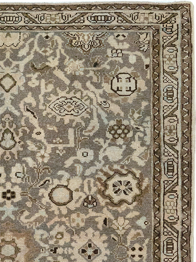 Vintage Persian Malayer Throw Rug, No.32838 - Staging