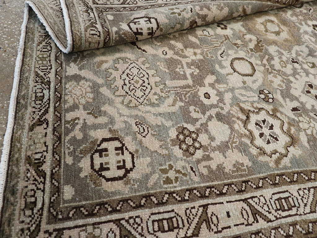 Vintage Persian Malayer Throw Rug, No.32838 - Staging