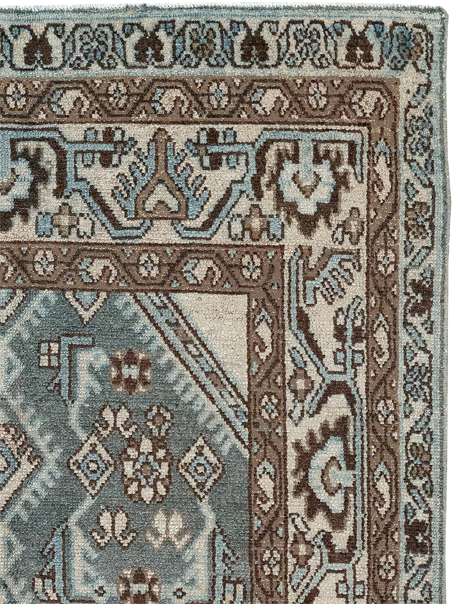 Vintage Persian Malayer Throw Rug, No.32839 - Staging