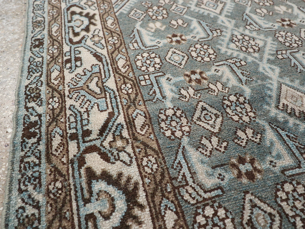 Vintage Persian Malayer Throw Rug, No.32839 - Staging