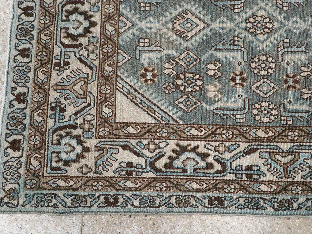 Vintage Persian Malayer Throw Rug, No.32839 - Staging