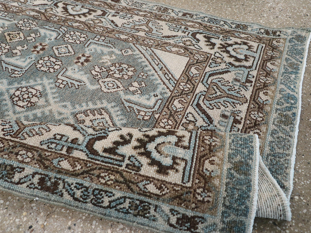 Vintage Persian Malayer Throw Rug, No.32839 - Staging