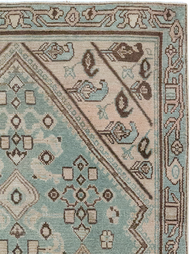 Vintage Persian Malayer Throw Rug, No.32842 - Staging