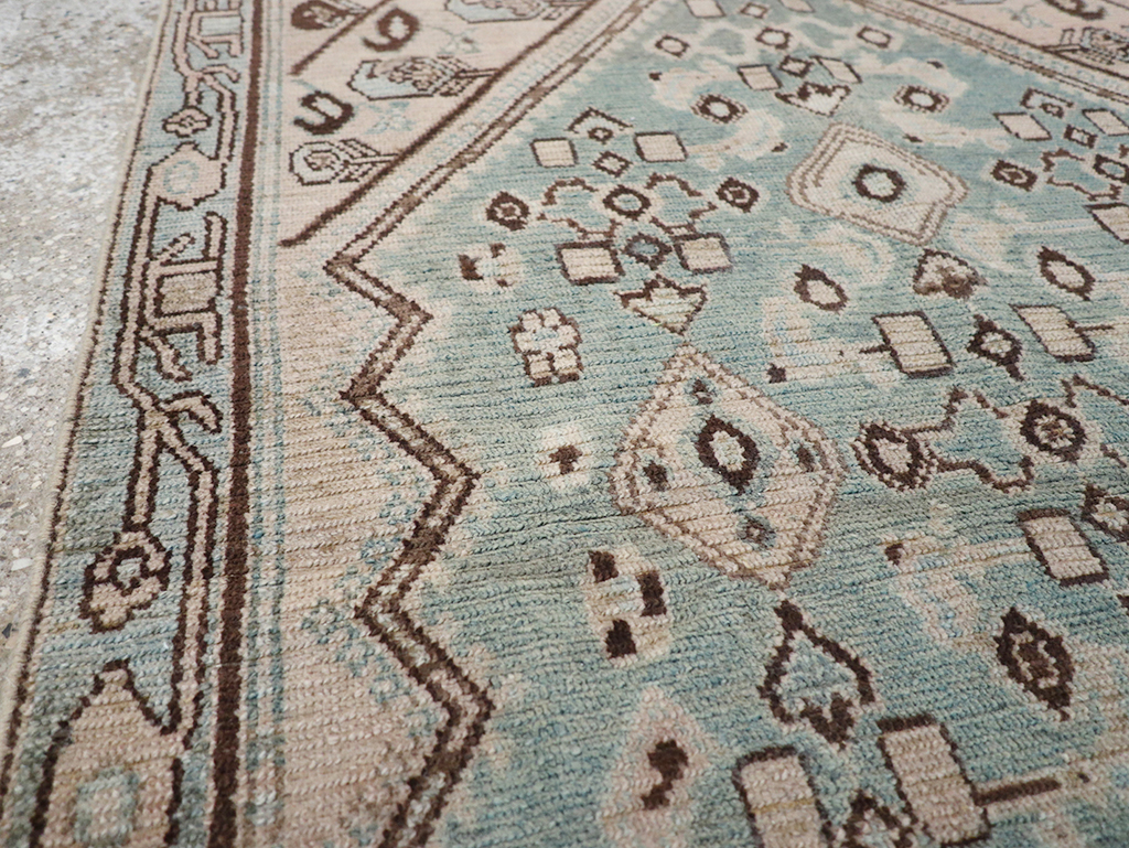 Vintage Persian Malayer Throw Rug, No.32842 - Staging