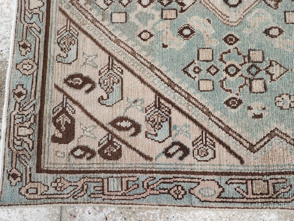 Vintage Persian Malayer Throw Rug, No.32842 - Staging