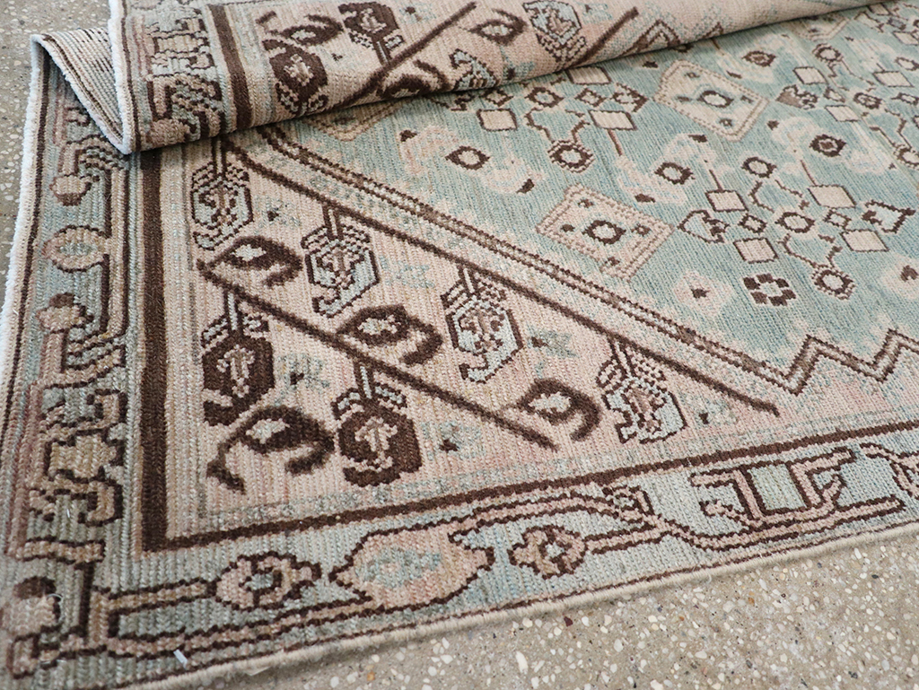 Vintage Persian Malayer Throw Rug, No.32842 - Staging