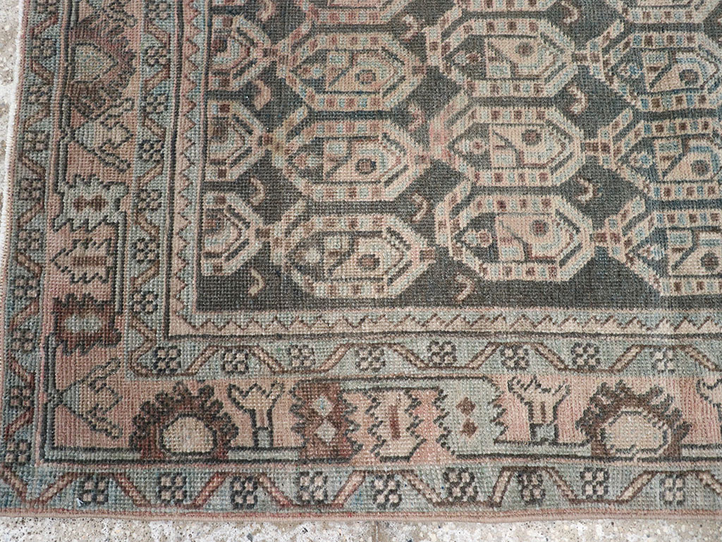 Vintage Persian Malayer Throw Rug, No.32843 - Staging