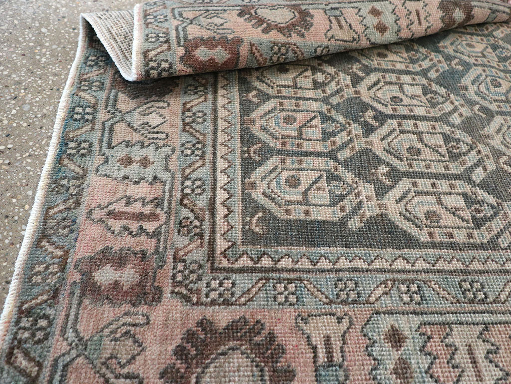 Vintage Persian Malayer Throw Rug, No.32843 - Staging