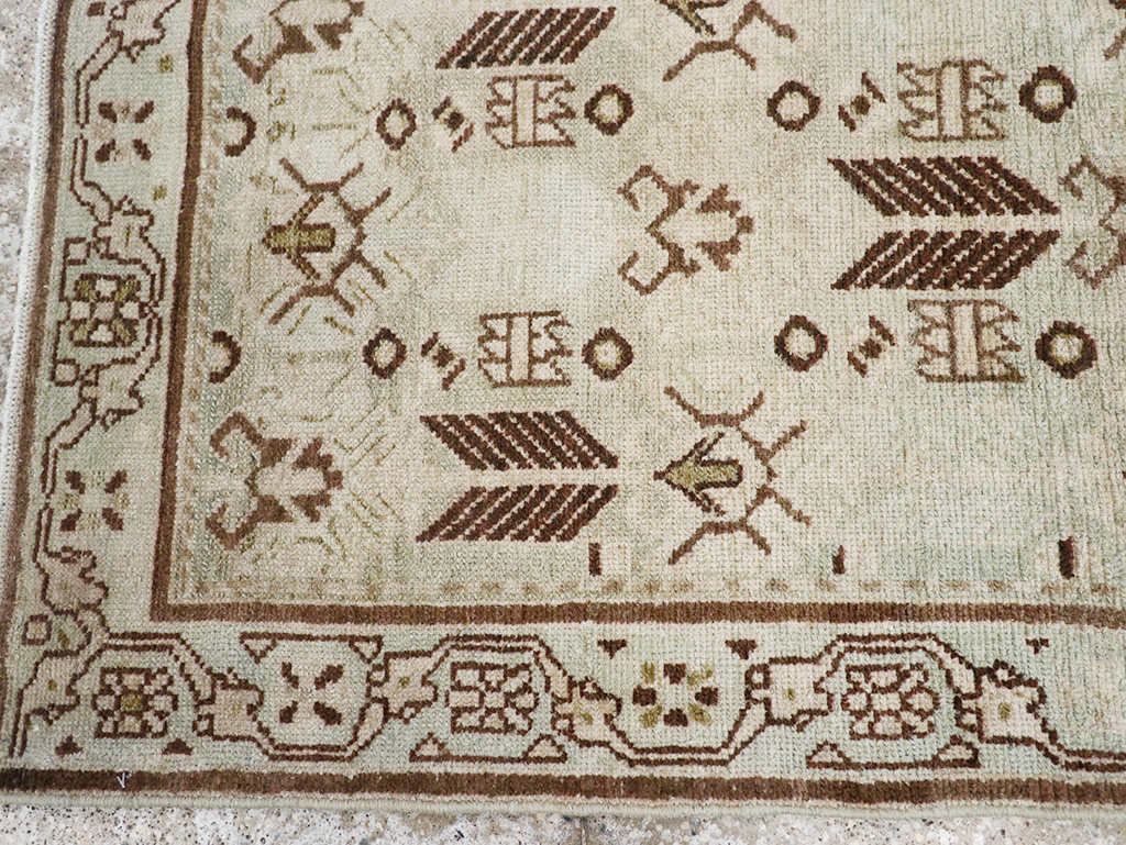 Vintage Persian Malayer Throw Rug, No.32844 - Staging