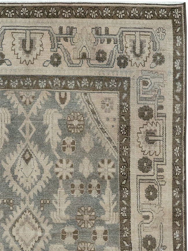 Vintage Persian Malayer Throw Rug, No.32845 - Staging