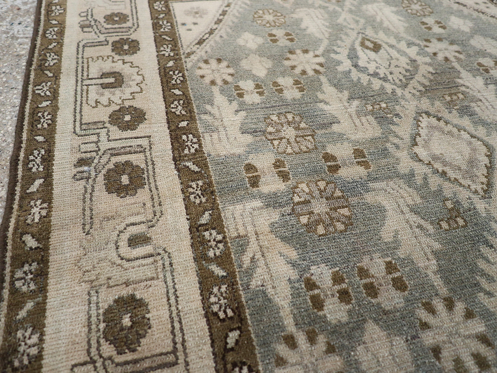 Vintage Persian Malayer Throw Rug, No.32845 - Staging