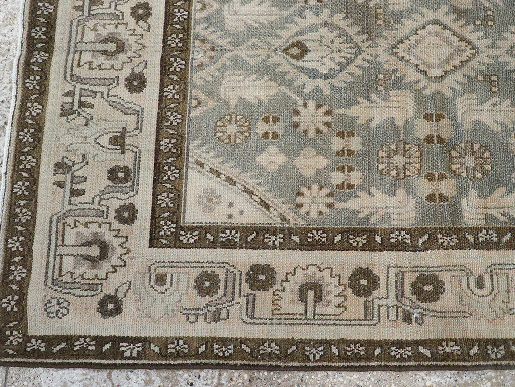 Vintage Persian Malayer Throw Rug, No.32845 - Staging
