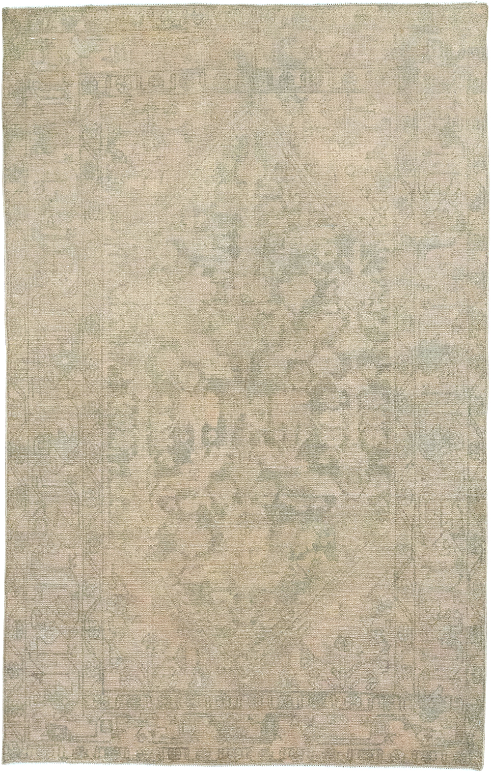 Vintage Persian Malayer Throw Rug, No.32846 - Staging