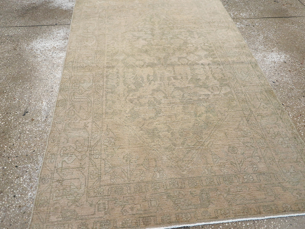 Vintage Persian Malayer Throw Rug, No.32846 - Staging