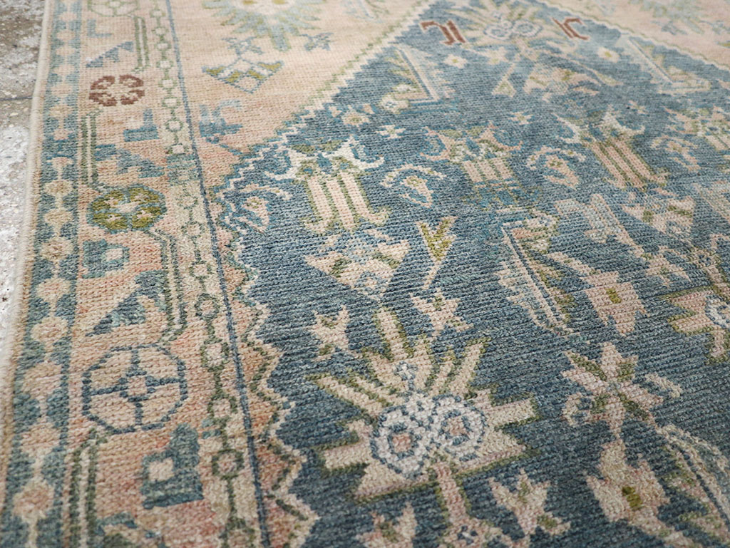 Vintage Persian Malayer Throw Rug, No.32847 - Staging