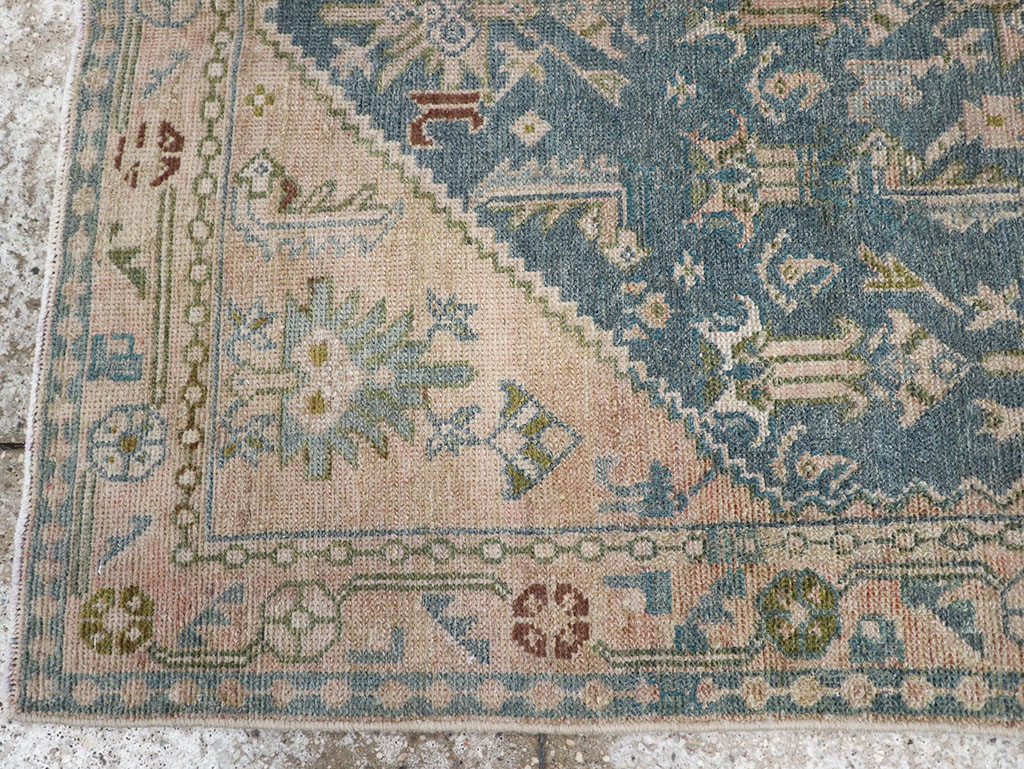 Vintage Persian Malayer Throw Rug, No.32847 - Staging
