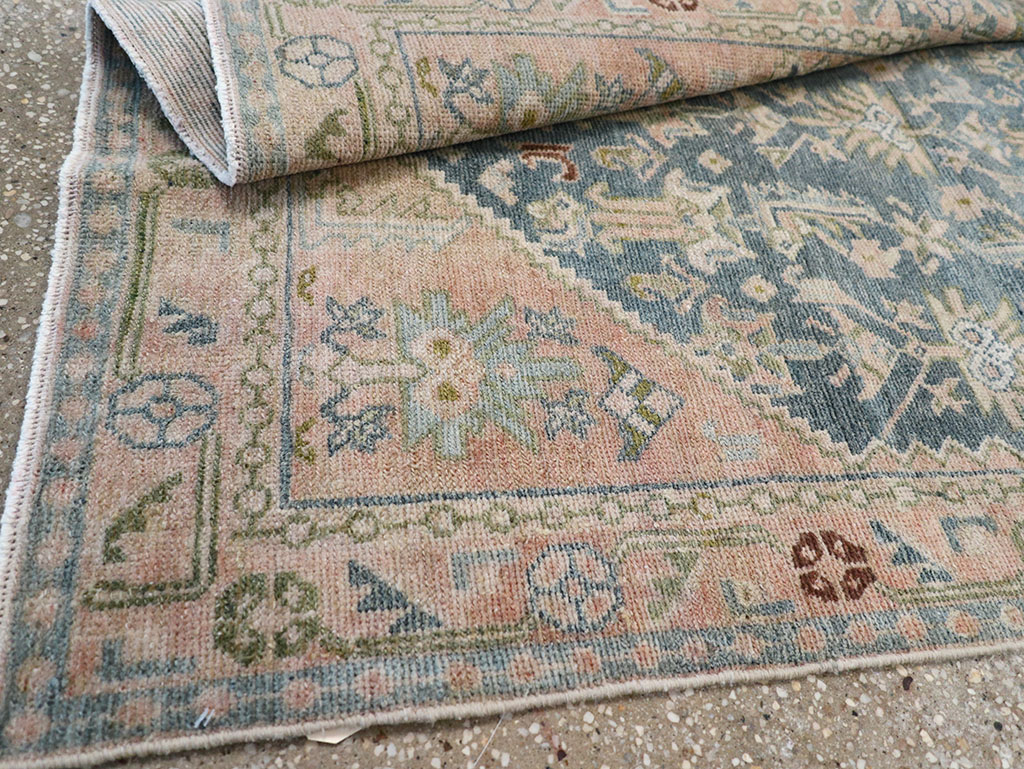 Vintage Persian Malayer Throw Rug, No.32847 - Staging