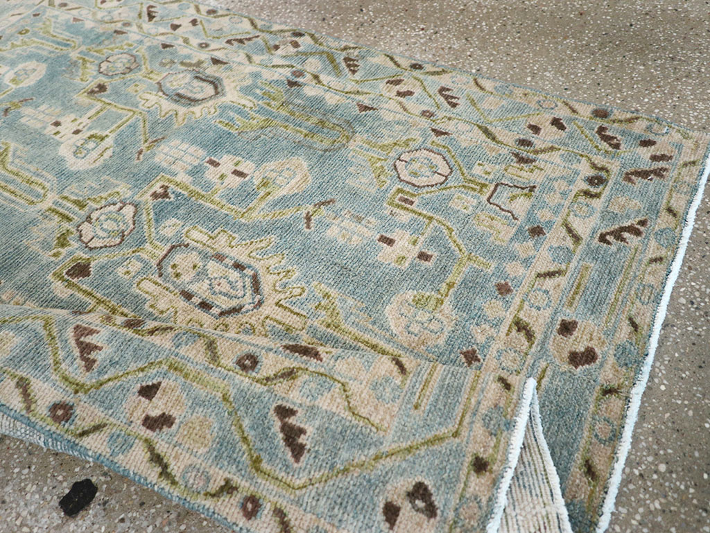 Vintage Persian Malayer Throw Rug, No.32848 - Staging