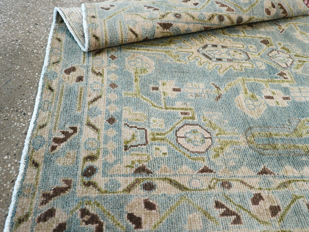 Vintage Persian Malayer Throw Rug, No.32848 - Staging