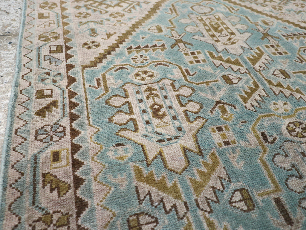 Vintage Persian Malayer Throw Rug, No.32849 - Staging