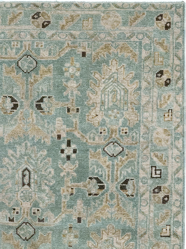 Vintage Persian Malayer Throw Rug, No.32850 - Staging