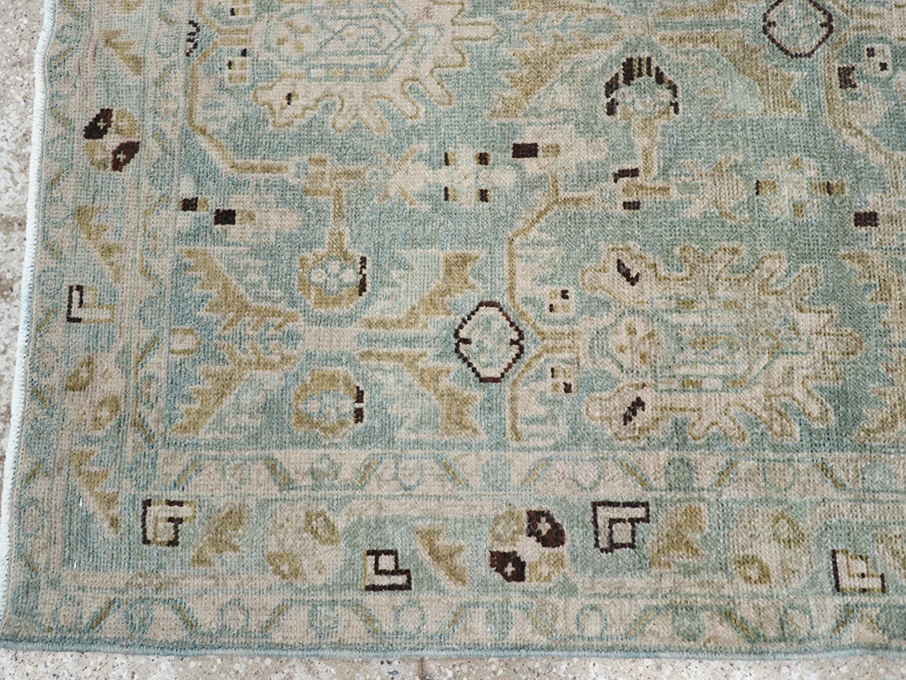 Vintage Persian Malayer Throw Rug, No.32850 - Staging
