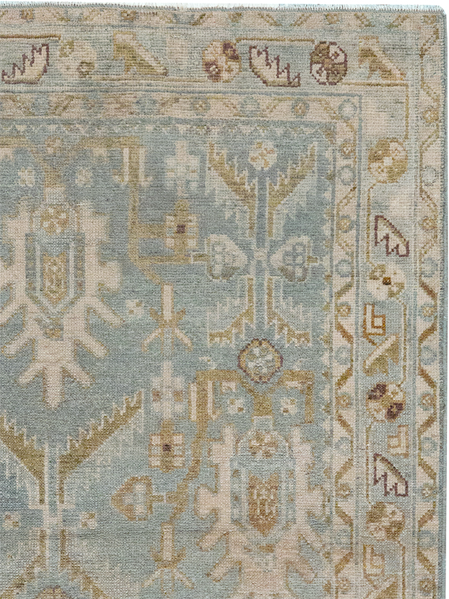 Vintage Persian Malayer Throw Rug, No.32851 - Staging
