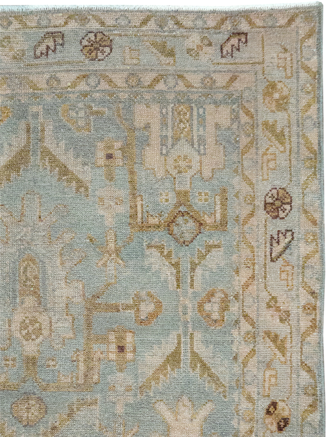 Vintage Persian Malayer Throw Rug, No.32851 - Staging