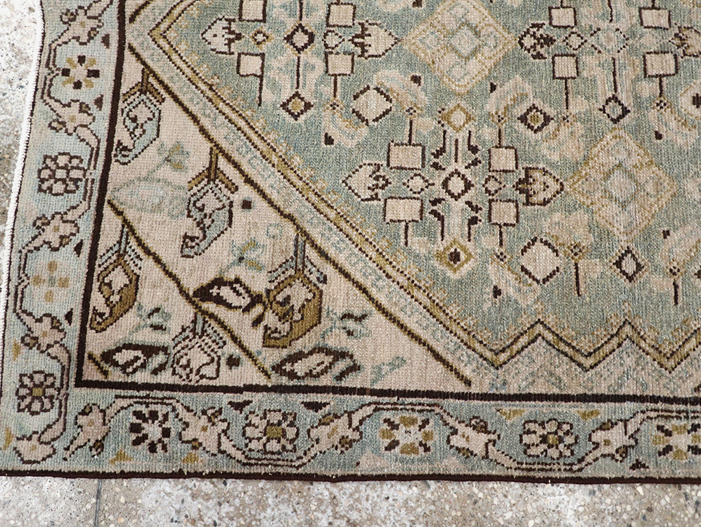 Vintage Persian Malayer Throw Rug, No.32853 - Staging